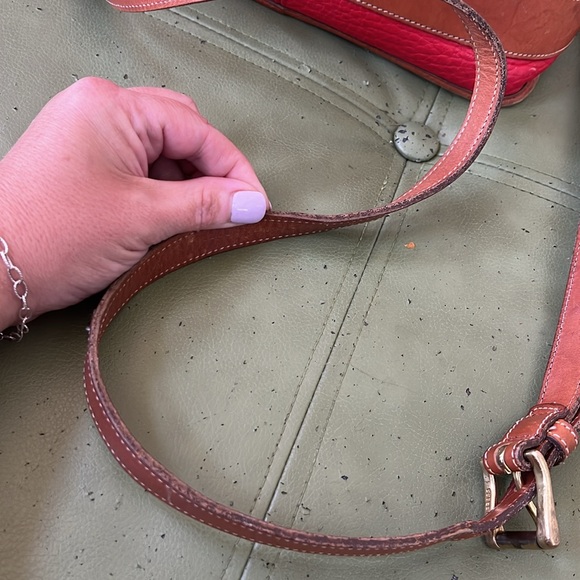 Red Vintage Dooney & Bourke Crossbody - Picture 12 of 13